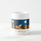 Wüste Coyote Howling Full Moon Thunder_Cove Kaffeetasse (Mittel)