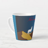 Wüste Coyote Howling Vollmond Thunder_Cove Milchtasse (Linke Ecke)