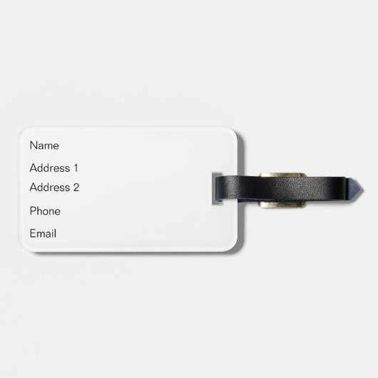 Wüste Custom Gepäckanhänger (Rückseite horizontal)