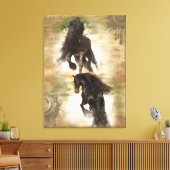 Wüste der Freude - überzogene Leinwand (Insitu (Wohnzimmer))