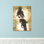 Wüste der Freude - überzogene Leinwand (Insitu (Holzboden))