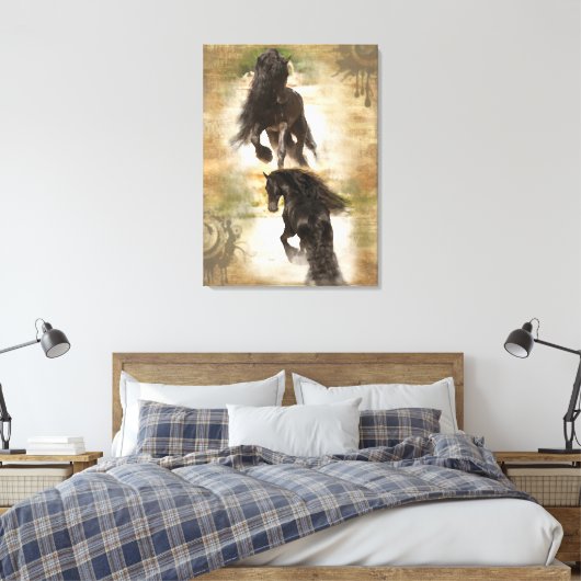 Wüste der Freude - überzogene Leinwand (Insitu (Schlafzimmer))