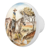 Wüste der niedlichen Western Keramikknauf (Rechts)