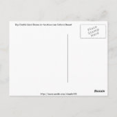 Wüste der Sahara in Marokko Postkarte (Rückseite)