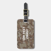 Wüste der Wälder MilitärCamouflage Gepäckanhänger (Vorderseite vertikal)