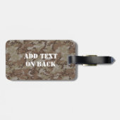 Wüste der Wälder MilitärCamouflage Gepäckanhänger (Rückseite horizontal)