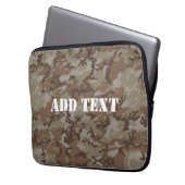 Wüste der Wälder MilitärCamouflage Laptopschutzhülle (Vorderseite Links)