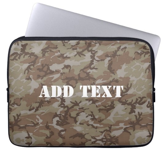 Wüste der Wälder MilitärCamouflage Laptopschutzhülle (Vorderseite)