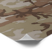 Wüste der Wälder MilitärCamouflage Poster (Ecke)