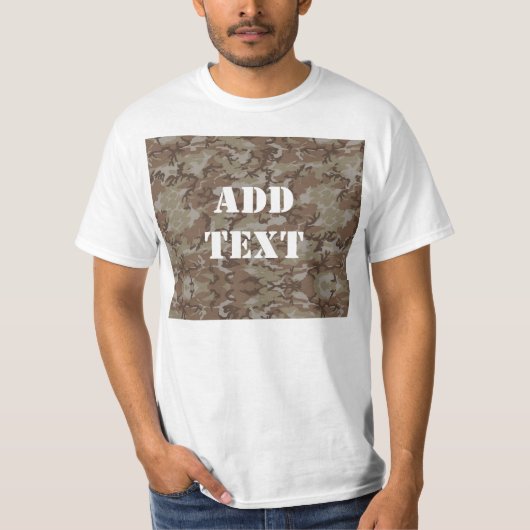 Wüste der Wälder MilitärCamouflage T-Shirt (Vorderseite)