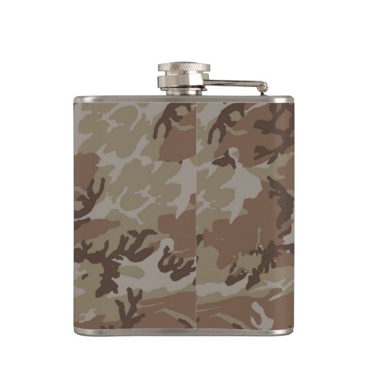 Wüste der Wälder Militärische Camouflage Flachmann (Rückseite)