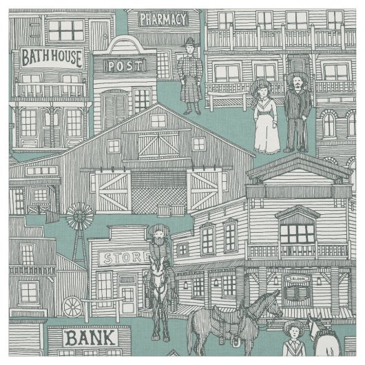 Wüste des alten Westerns Stoff (Muster)