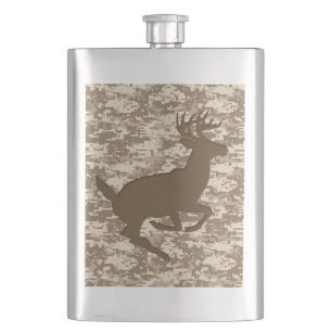 Wüste Digital Camouflage Deer Camouflage Muster Flachmann