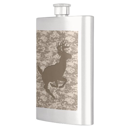 Wüste Digital Camouflage Deer Camouflage Muster Flachmann (Links)