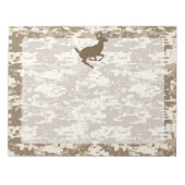 Wüste Digital Camouflage Deer Camouflage Muster Notizblock (Vorderseite)