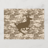 Wüste Digital Camouflage Deer Camouflage Muster Postkarte (Vorderseite)