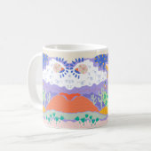 Wüste Dreamscape Abstrakte Tasse - Lebhaft (Vorderseite Links)