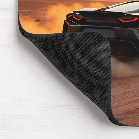 Wüste Dune Racer: Supercar Sunset Adventure Mousepad (Ecke)