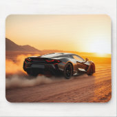 Wüste Dune Racer: Supercar Sunset Adventure Mousepad (Vorne)