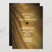 Wüste Dune Wochenende Kamelfahrt Hochzeit Einladung (Vorne/Hinten)