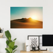 Wüste Dunes Sunset Motion Art Poster (Heimbüro)