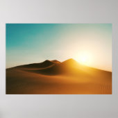 Wüste Dunes Sunset Motion Art Poster (Vorne)