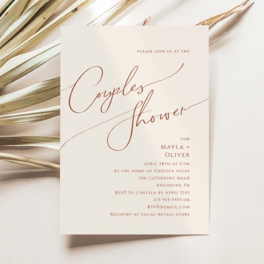 Wüste | Dusche für Paare Einladung