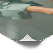 Wüste Dusk: Cowgirl Wall Art Poster (Ecke)