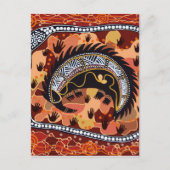 Wüste Echidna Dreaming Postkarte (Vorderseite)