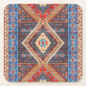 Wüste Echoes: Südwestliches Boho-Erbe Rechteckiger Pappuntersetzer (Vorderseite)