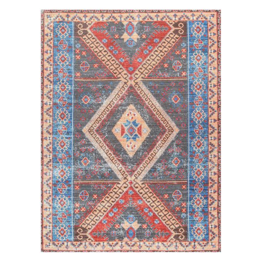 Wüste Echoes: Südwestliches Boho-Erbe Tischdecke (Vorderseite)