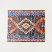 Wüste Echoes: Südwestliches Boho-Erbe Wandteppich (Vorderseite (Horizontal))