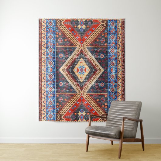 Wüste Echoes: Südwestliches Boho-Erbe Wandteppich (Beispiel)