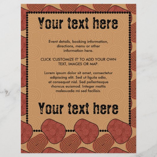 Wüste, Flyer (Hinten)