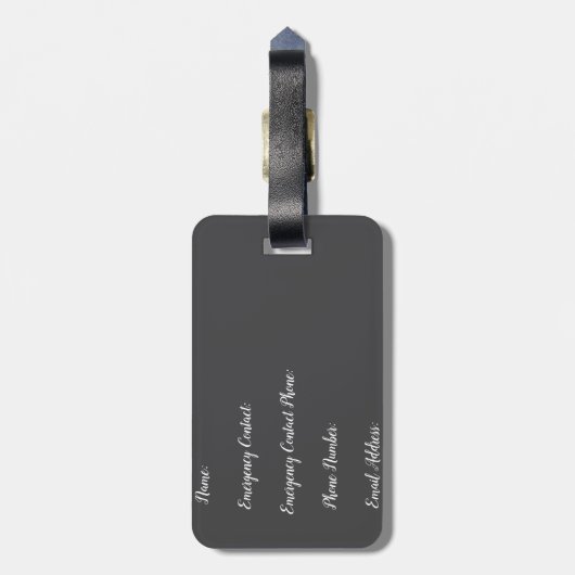 Wüste Gepäckanhänger (Rückseite vertikal)