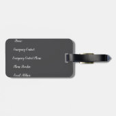 Wüste Gepäckanhänger (Rückseite horizontal)