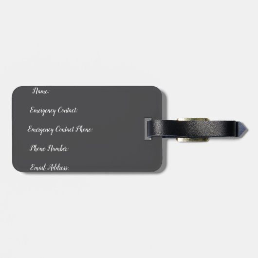 Wüste Gepäckanhänger (Rückseite horizontal)