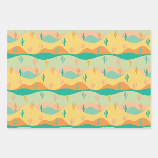 Wüste Geschenkpapier Set (Vorderseite)