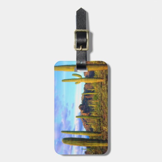 Wüste im Frühling Gepäckanhänger (Vorderseite vertikal)