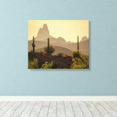 Wüste im Südwesten: Needle AZ 20x16 Leinwanddruck (Insitu (Holzboden))