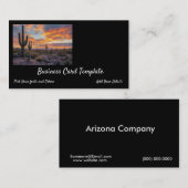 Wüste im Südwesten von Arizona Visitenkarte (Vorne/Hinten)