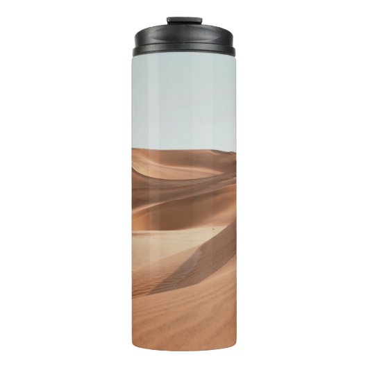 WÜSTE IM TAG UNTER KLAR BLUE SKY THERMOSBECHER (Vorderseite)