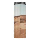 WÜSTE IM TAG UNTER KLAR BLUE SKY THERMOSBECHER (Rückseite)
