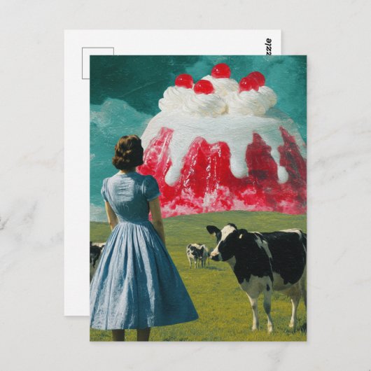 Wüste in der Milchweide Postkarte (Vorne/Hinten)