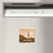 Wüste in Sepia, Arizona Magnet (In Situ (Geschirrspüler))