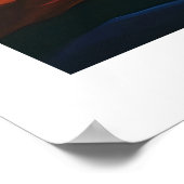 Wüste Inspiriert Abstrakte Landschaftskunst Poster (Ecke)