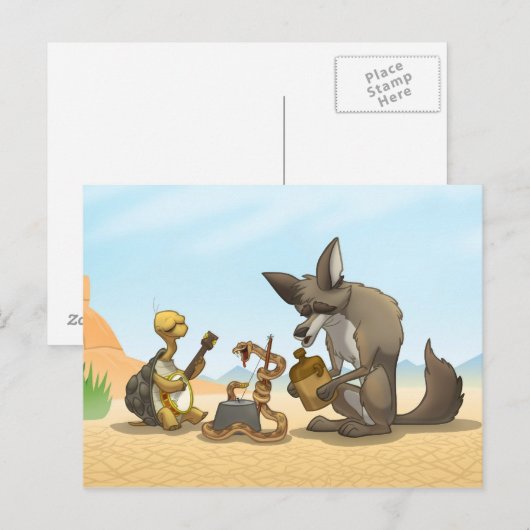 Wüste Jug Band Postkarte (Vorne/Hinten)