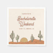 Wüste Junggeselinnen-Abschied Cocktail Servietten (Vorderseite)