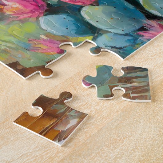 Wüste Kulturelle Landschaft mit Hühnern Puzzle (Seite)