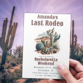 Wüste Last Rodeo Scottsdale Bachelorette Weekend Einladung